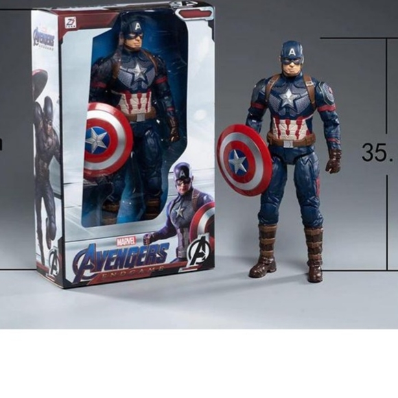 Official Marvel Product By ZD Toys Licensed By Disney Captain America 35cm Tall - Picture 1 of 6